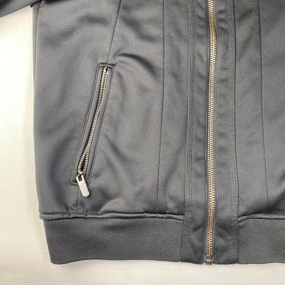 21 MEN Full Zip Sweatshirt BLACK JACKET! Tech Street Wear Sleek Jogger Sz M - Picture 5 of 16